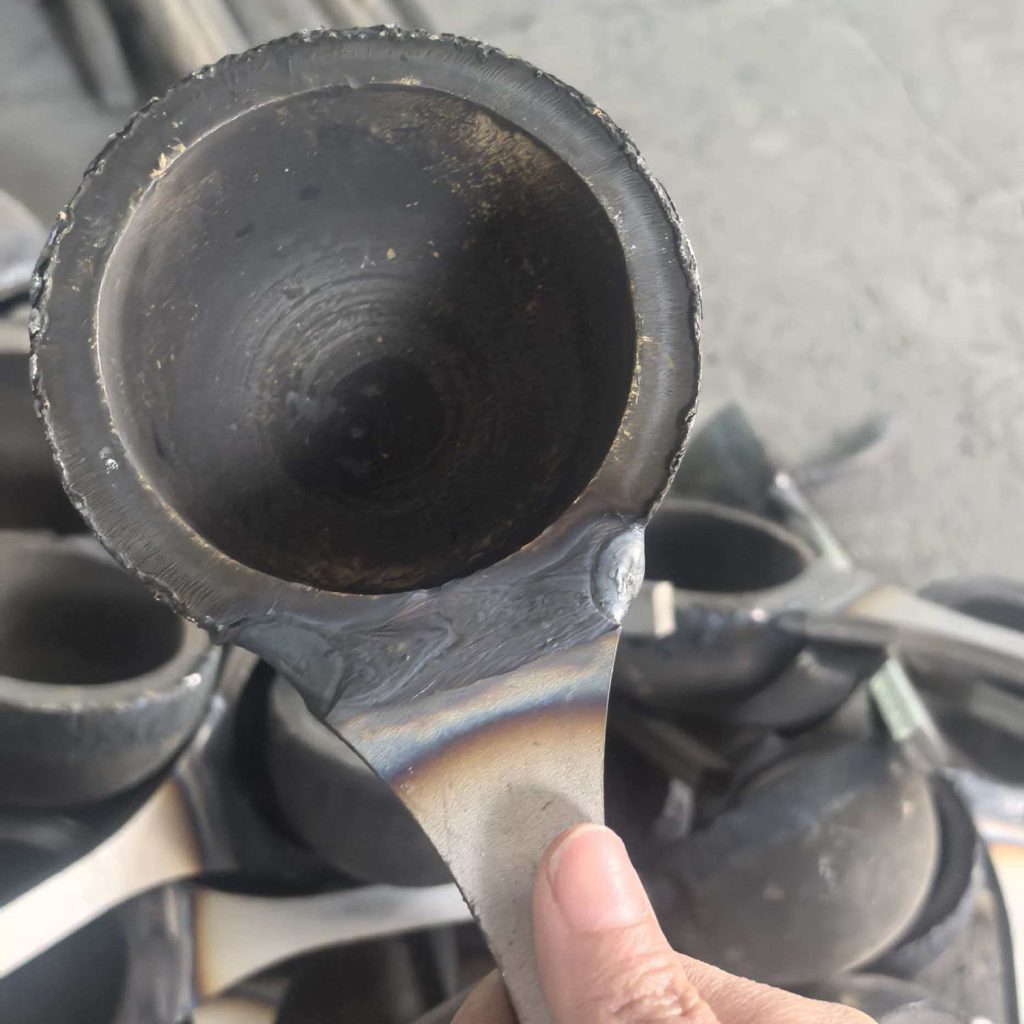 Uncoated Titanium Alloy Spoon for Pr-Nd Electrolysis Cells, Non-Contamination Rare Earth Slag Skimmer