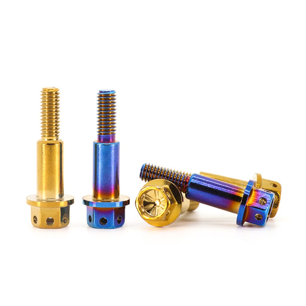 Grade 5 Titanium Hex Flange Bolts for Motorcycle Racing & Superbike Engine Upgrades